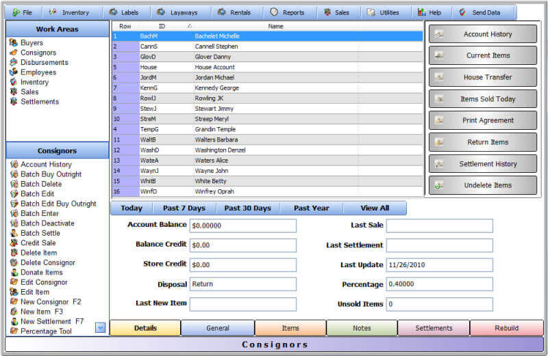 Best Consignment Shop Software screenshot