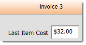 Last Item Cost